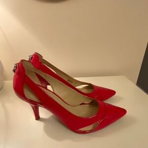 Michael Kors Red Patent Leather pumps size 8.5